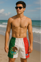 RF Wear Swim Trunks - Mexico Flag - Front