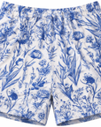 RF-Wear Swim Trunks Porcelain in Blue/White