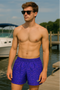 RF Wear Swim Trunks -Snakeskin (Lined) - Purple - Front