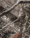 Close-up of RF-Wear Swim Trunks Tree Camo (Lined) in Tan