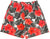 RF Wear Swim Trunks Tropical Flower - Coral on Black/White
