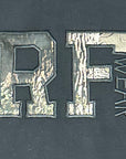 Close-up of RF-Wear Tree camo Hoodie in Grey Cream