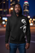 RF Wear Unisex Ghost Faces Hoodie - Black -Model Front View