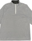 Unisex RF Quarter Zip Houndstooth Top  - Black/White