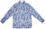 Unisex RF Quarter Zip Porcelain Top  - Blue White