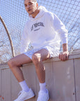 Unisex RF Wear Cross Hoodie - White