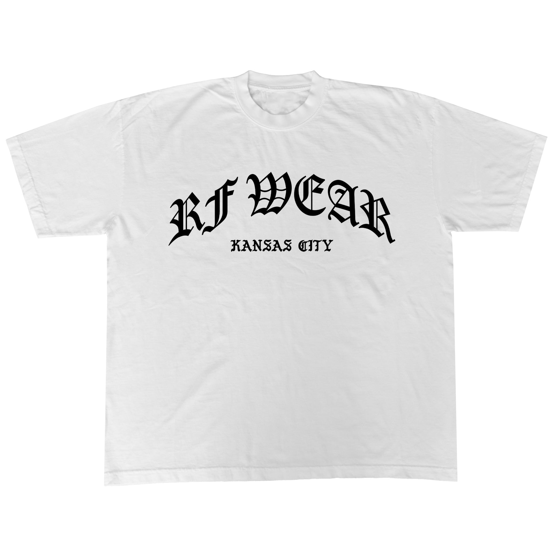 Unisex RF Wear Gothic T-Shirt White