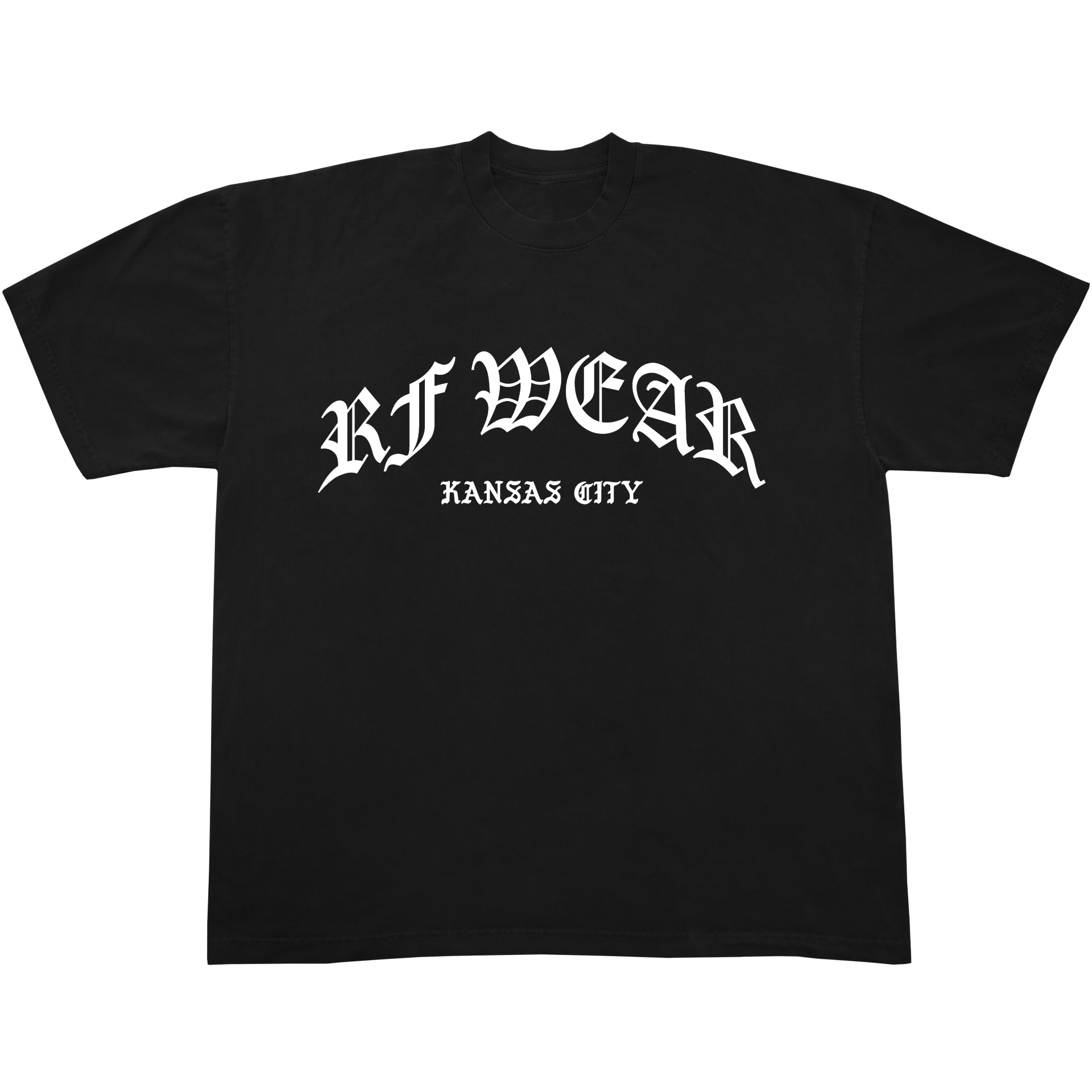 Unisex RF Wear Gothic T-Shirt Black