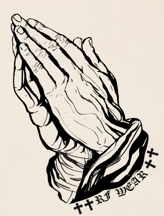 Unisex RF Wear Praying Hands T-Shirt - Ivory
