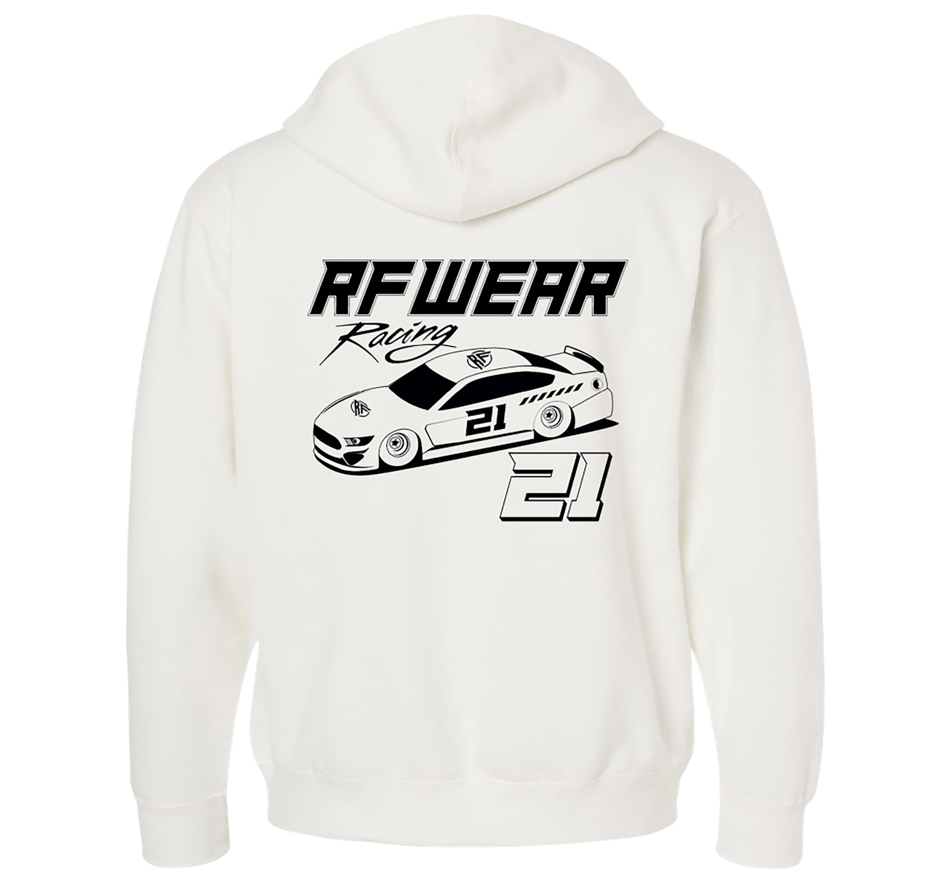 Unisex RF Wear Racing Hoodie - White