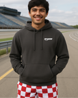 Unisex RF Wear Racing Hoodie - Pepper - Model Front View