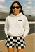 Unisex RF Wear Racing Hoodie - White - Female Model Front View 
