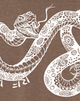 Unisex RF Wear Snake T-Shirt - Espresso