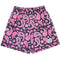 Men's Mesh Paisley Shorts - Black/Pink