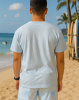 RF Wear Watercolor Shorts - White/Sky-Blue