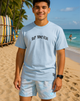RF Wear Watercolor Shorts - White/Sky-Blue