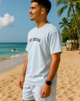 RF Wear Watercolor Shorts - White/Sky-Blue