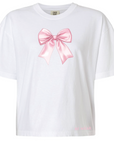 RF Women's Heavyweight Boxy T-Shirt - Pink Bow