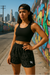 RF Wear Women's Cross 2.0 Shorts - Black/Charcoal - Model Front View