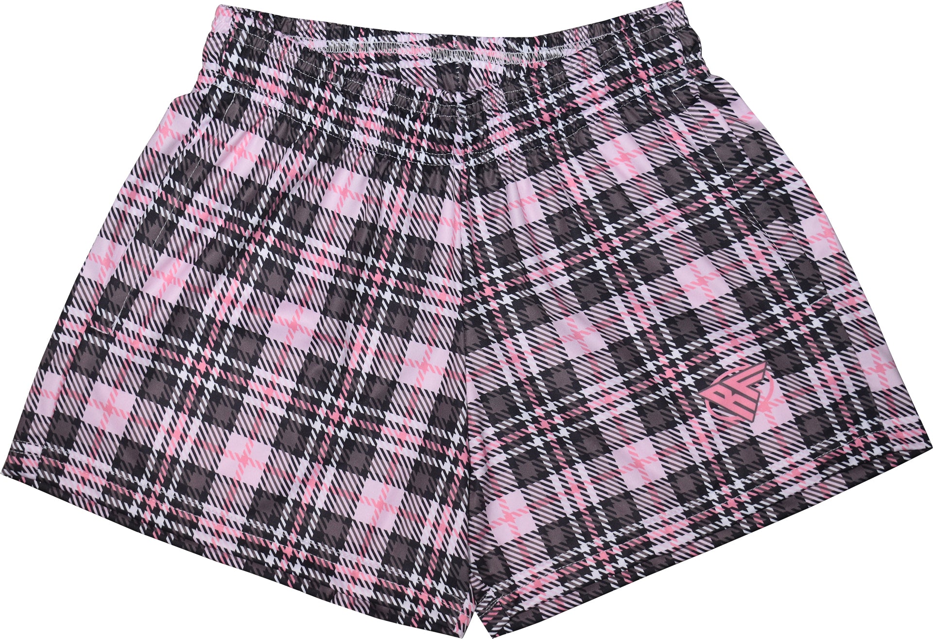 RF Women's Tartan Plaid Pocket Shorts  Black/Pink