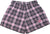 RF Women's Tartan Plaid Pocket Shorts  Black/Pink