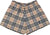RF Women's Tartan Plaid Pocket Shorts Tan/Black