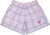 RF Women's Tartan Plaid Pocket Shorts  White/Pink