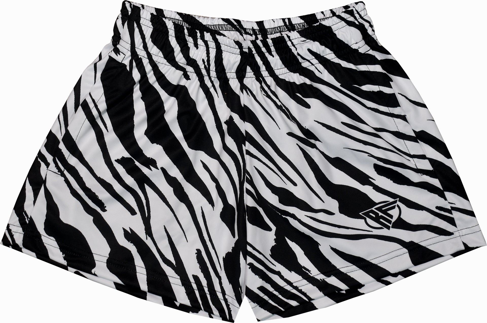 RF Women's Animal Print Pocket Shorts - Zebra - Black/White