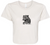 RF Wear Cropped Flowy Leopard T-Shirt Natural Made in the USA