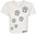 RF Wear Women's Cropped Flowy Paw Print T- Shirt - Natural Made in USA