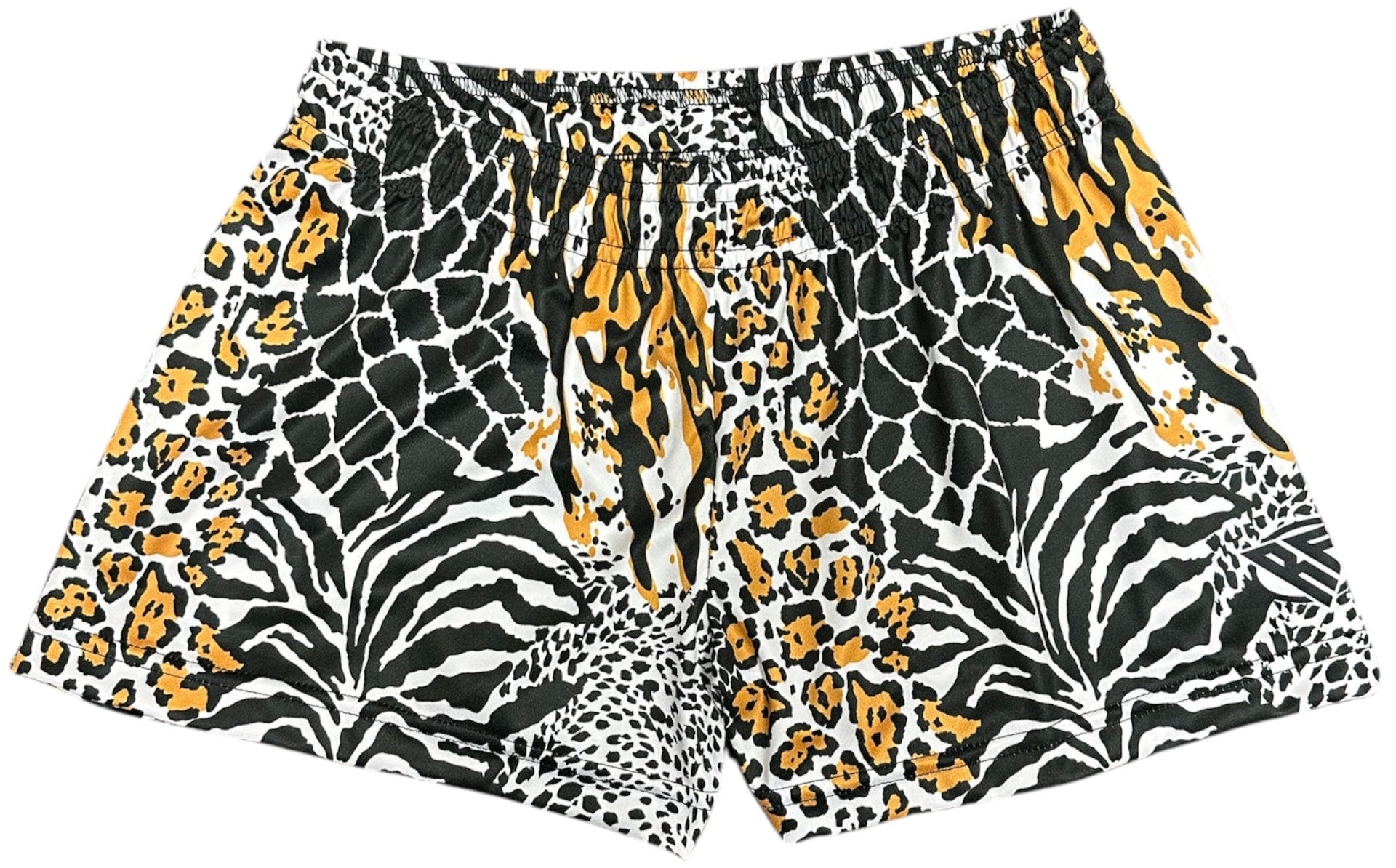 RF-Wear Women's Animal Print Shorts - Mash-up - Natural