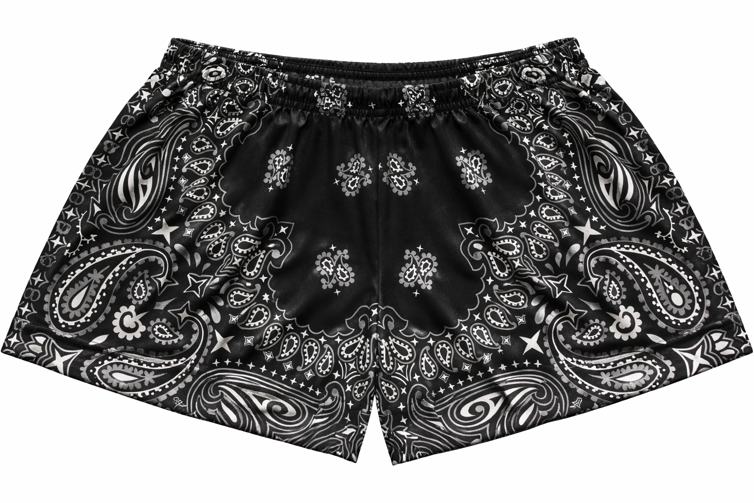 RF-Wear Women's Bandana Shorts in Black