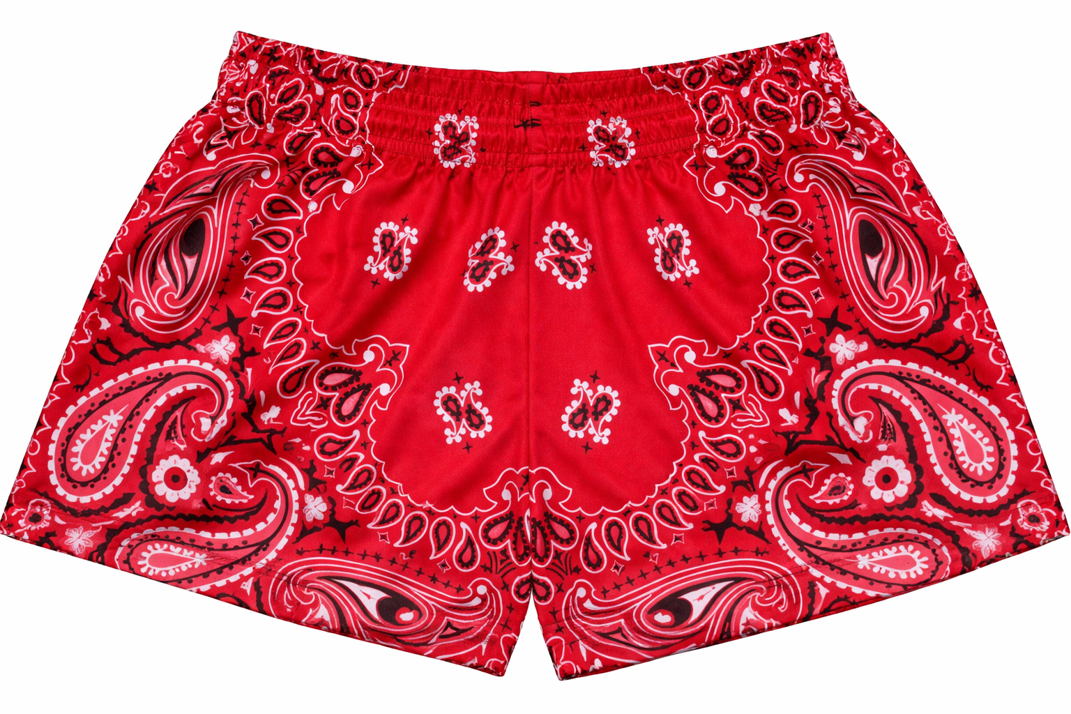 RF-Wear Women's Bandana Shorts in Red