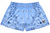 RF-Wear Women's Bandana Shorts in Sky-Blue