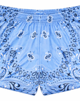 RF-Wear Women's Bandana Shorts in Sky-Blue