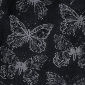 Close-up of RF-Wear Women's Butterfly Shorts in Black/White