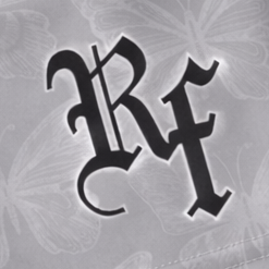 Close-up of RF-Wear Women's Butterfly Shorts in Grey 