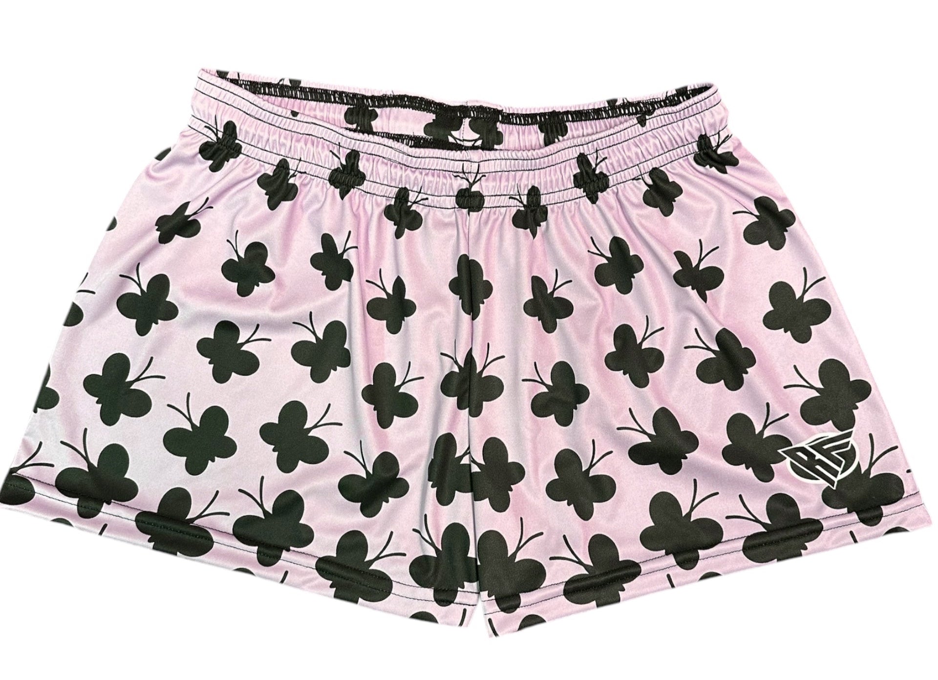 RF-Wear Women's Butterfly Shorts in Pink/Black