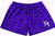 RF-Wear Women's Butterfly Shorts in Purple/Black