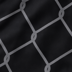 Close-up of RF-Wear Women's Chain Link Shorts in Black