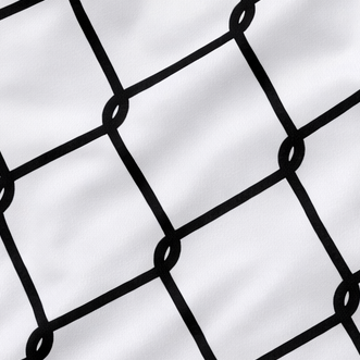 Close-up of RF-Wear Women's Chain Link Shorts in White