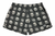 RF-Wear Women's Checkered Horror Faces Shorts in Black