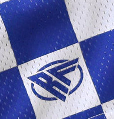 RF-Wear Women's Checkered Shorts - Blue/White