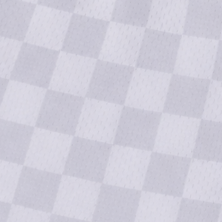 Close-up of RF-Wear Women's Checkered Shorts in Grey