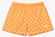RF-Wear Women's Checkered Shorts in Peach