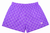 RF-Wear Women's Checkered Shorts in Purple