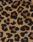 Close-up of RF-Wear Women's Cheetah Shorts in Brown 