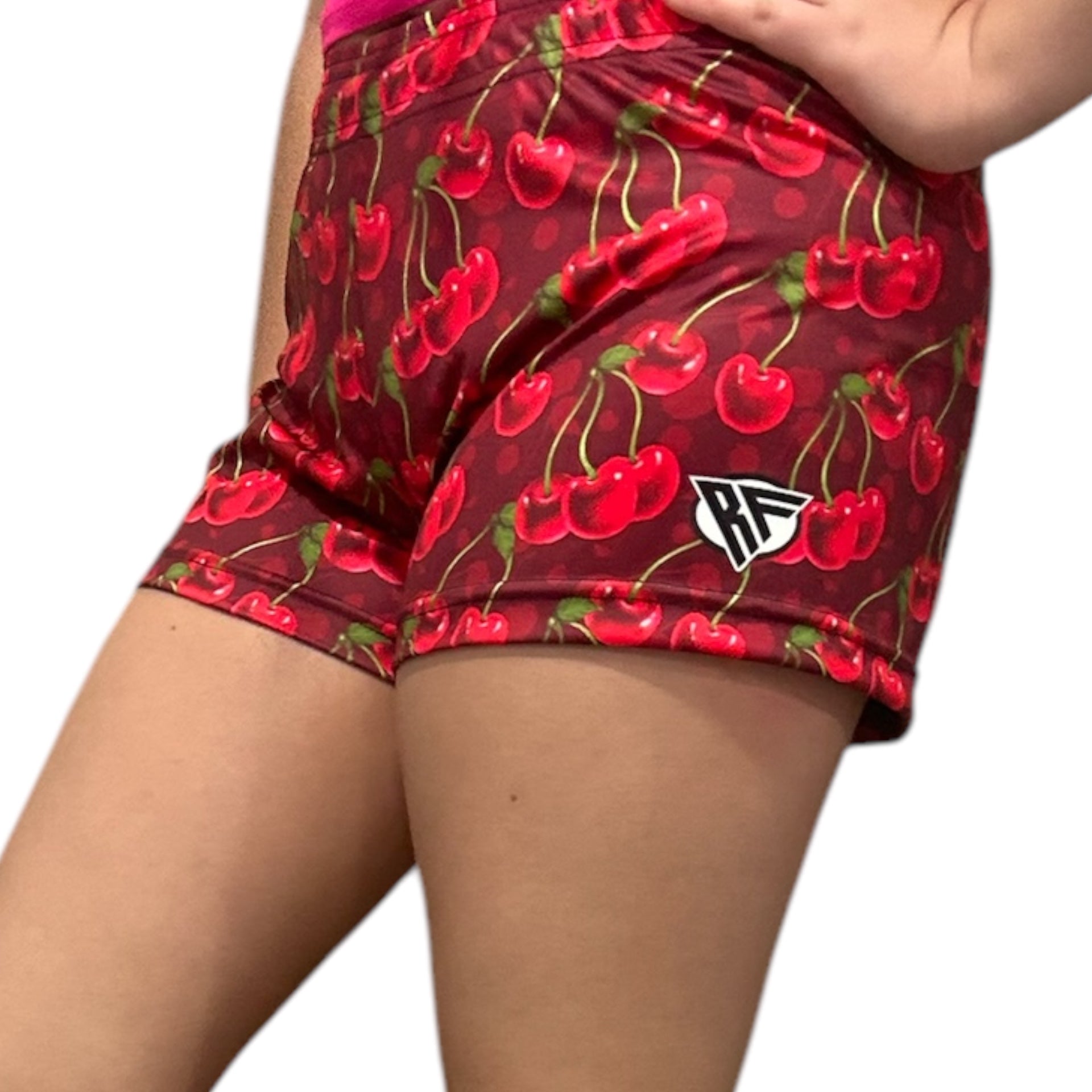 RF Wear Women&#39;s Cherry Shorts  Light Red/Dark Red