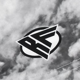 Close-up of RF-Wear Women's Cloud Shorts in Grey with RF logo