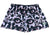 RF Wear Women's Creepy Garden Shorts - Twilight/Black - Close Up